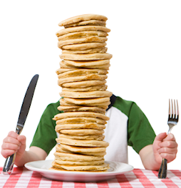 Indexing enormous sites is a lot like eating pancakes...